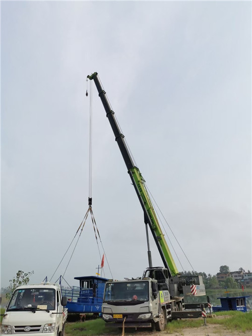 肃南桥梁建设吊装案例